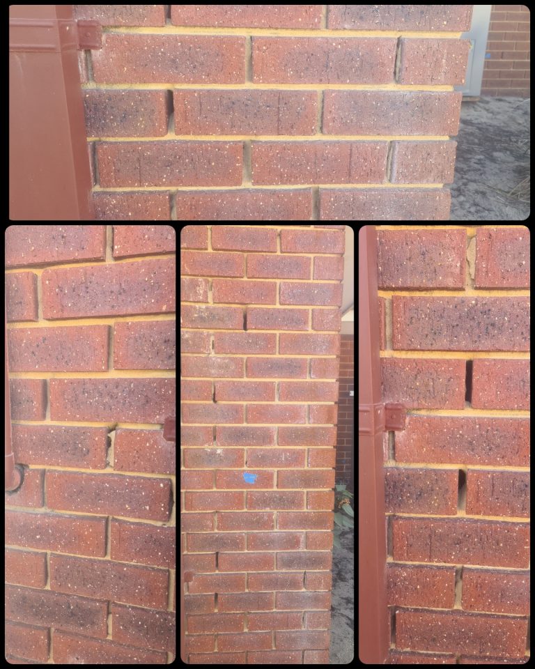 fretted mortar before image